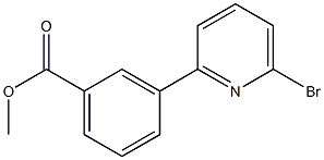 3-(6-BroMo-pyridin-2-yl)-benzoic acid Methyl ester Struktur