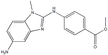 Methyl 4-(5-aMino-1-Methyl-1H-benzo[d]iMidazol-2-ylaMino)benzoate Struktur