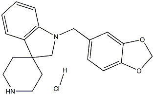 1'-Benzo[1,3]dioxol-5-ylMethylspiro[indoline-3,4'-piperidine] hydrochloride Struktur