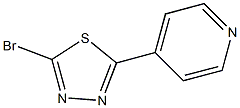 4-(5-broMo-1,3,4-thiadiazol-2-yl)pyridine Struktur