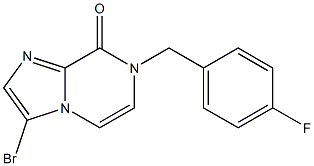 3-BROMO-7-(4-FLUOROBENZYL)IMIDAZO[1,2-A]PYRAZIN-8(7H)-ONE Struktur