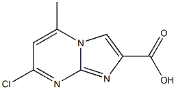 7-Chloro-5-Methyl-iMidazo[1,2-a]pyriMidine-2-carboxylic acid Struktur