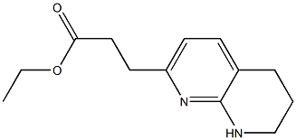 ETHYL 3-(5,6,7,8-TETRAHYDRO-1,8-NAPHTHYRIDIN-2-YL)PROPANOATE Struktur