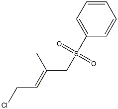 4--Chloro-2-Methyl-1-phenylsuifonyl-2-butene Struktur