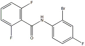 N-(2-bromo-4-fluorophenyl)-2,6-difluorobenzamide Struktur