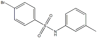 4-bromo-N-(3-methylphenyl)benzenesulfonamide Struktur