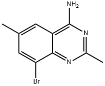 8-bromo-2,6-dimethylquinazolin-4-amine Struktur