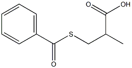 3-Benzoylthio-2-Methylpropionicacid Struktur