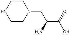 3-(piperazin-1-yl)-L-Alanine Struktur