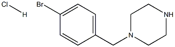 1-[(4-Bromophenyl)methyl]piperazine hydrochloride Struktur