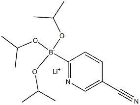 Lithium (5-cyanopyridin-2-yl)triisopropoxyborate Struktur