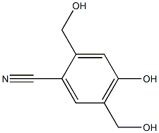 2,5-diMethyll-4-hydroxybenzonitrile Struktur