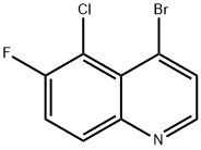 4-broMo-5-chloro-6-fluoroquinoline Struktur