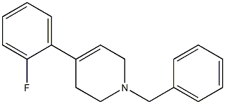 1-benzyl-4-(2-fluorophenyl)-1,2,3,6-tetrahydropyridine Struktur