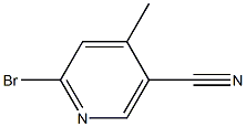 2-BroMo-5-cyano-4-Methylpyridine Struktur