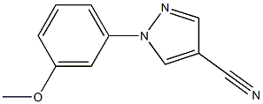 1-(3-Methoxyphenyl)-1H-pyrazole-4-carbonitrile Struktur