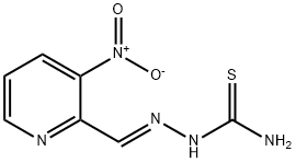 (E)-2-((3-nitropyridin-2-yl)Methylene)hydrazinecarbothioaMide Struktur