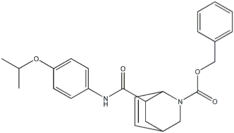 benzyl 7-((4-isopropoxyphenyl)carbaMoyl)-2-azabicyclo[2.2.2]oct-5-ene-2-carboxylate Struktur