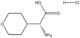 (R)-2-aMino-2-(tetrahydro-2H-pyran-4-yl)acetic acid hydrochloride Struktur