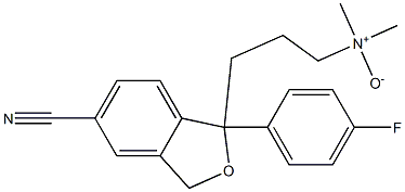 3-[5-cyano-1-(4-fluorophenyl)-3H-2-benzofuran-1-yl]-N,N-diMethyl-propan-1-aMine oxide Struktur