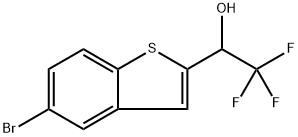 1-(5-broMobenzo[b]thiophen-2-yl)-2,2,2-trifluoroethanol Struktur