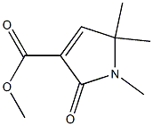 Methyl 1,5,5-triMethyl-2-oxo-2,5-dihydro-1H-pyrrole-3-carboxylate Struktur