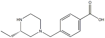 (S)-1-(4-carboxyphenyl Methyl)-3-ethyl-piperazine Struktur