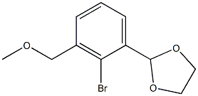 2-(2-broMo-3-(MethoxyMethyl)phenyl)-1,3-dioxolane Struktur