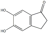 2,3-dihydro-5,6-dihydroxyinden-1-one Struktur