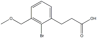 3-(2-broMo-3-(MethoxyMethyl)phenyl)propanoic acid Struktur