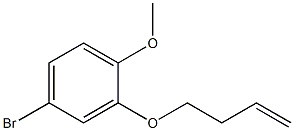 4-broMo-2-(but-3-enyloxy)-1-Methoxybenzene Struktur