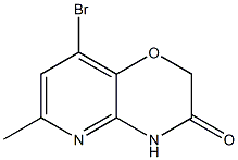 8-BroMo-6-Methyl-2H-pyrido[3,2-b][1,4]oxazin-3(4H)-one Struktur