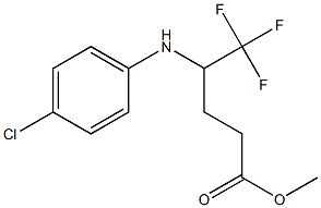 Methyl 4-(4-chlorophenylaMino)-5,5,5-trifluoropentanoate Struktur