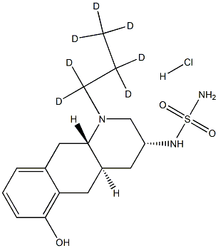 N'-[(3R,4aR,10aS)-1,2,3,4,4a,5,10,10a-Octahydro-6-hydroxy-1-(propyl-d7)benzo[g]quinolin-3-yl]sulfaMide Hydrochloride Struktur