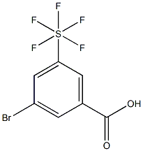 3-BroMo-5-(pentafluorothio)benzoic acid, 97% Struktur