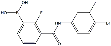 3-(4-BroMo-3-MethylphenylcarbaMoyl)-2-fluorobenzeneboronic acid, 97% Struktur