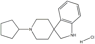 1'-Cyclopentylspiro[indoline-3,4'-piperidine] hydrochloride Struktur