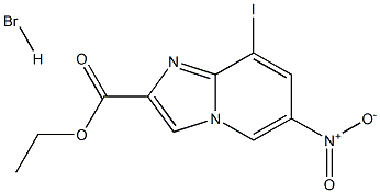 8-Iodo-6-nitro-iMidazo[1,2-a]pyridine-2-carboxylic acid ethyl ester hydrobroMide Struktur