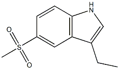 3-Ethyl-5-Methanesulfonyl-1H-indole Struktur