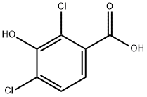 2.4-DICHLORO-3-HYDROXYBENZOIC ACID Struktur