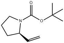 (R)-tert-butyl 2-vinylpyrrolidine-1-carboxylate Struktur