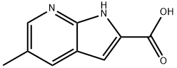 5-Methyl-1H-pyrrolo[2,3-b]pyridine-2-carboxylic acid Struktur