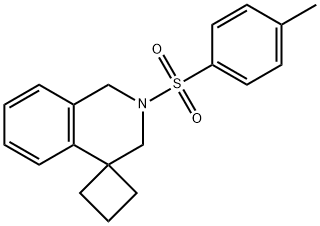 2'-tosyl-2',3'-dihydro-1'H-spiro[cyclobutane-1,4'-isoquinoline] Struktur