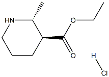 TRANS-ETHYL 2-METHYLPIPERIDINE-3-CARBOXYLATE HCL Struktur