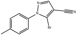 5-bromo-1-p-tolyl-1H-pyrazole-4-carbonitrile Struktur