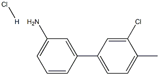 3-(3-Chloro-4-methylphenyl)aniline hydrochloride Struktur