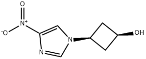 (1s,3s)-3-(4-nitro-1H-iMidazol-1-yl)cyclobutanol Struktur