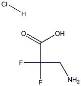 3-AMino-2,2-difluoro-propionic acid HCl Struktur