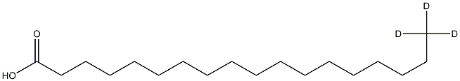 Octadecanoic acid-18,18,18-D3 Struktur