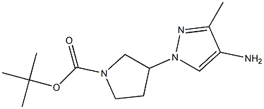 3-(4-AMino-3-Methyl-pyrazol-1-yl)-pyrrolidine-1-carboxylic acid tert-butyl ester Struktur